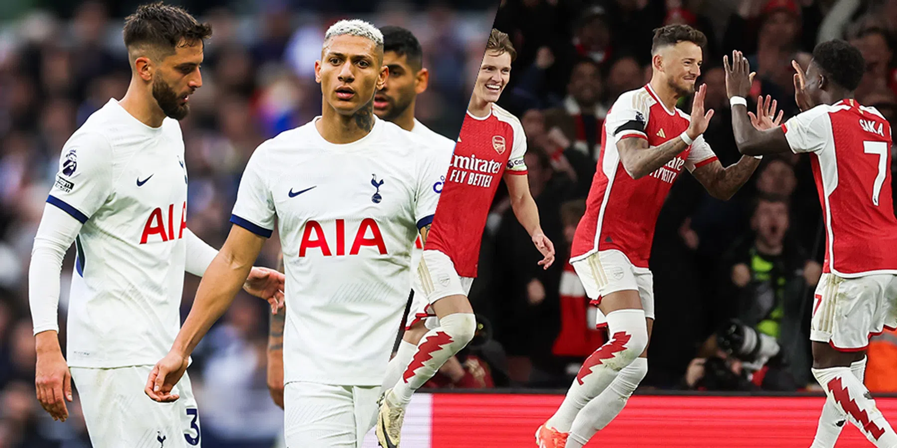 Waar en hoe laat wordt de Londense derby Tottenham Hotspur - Arsenal uitgezonden?