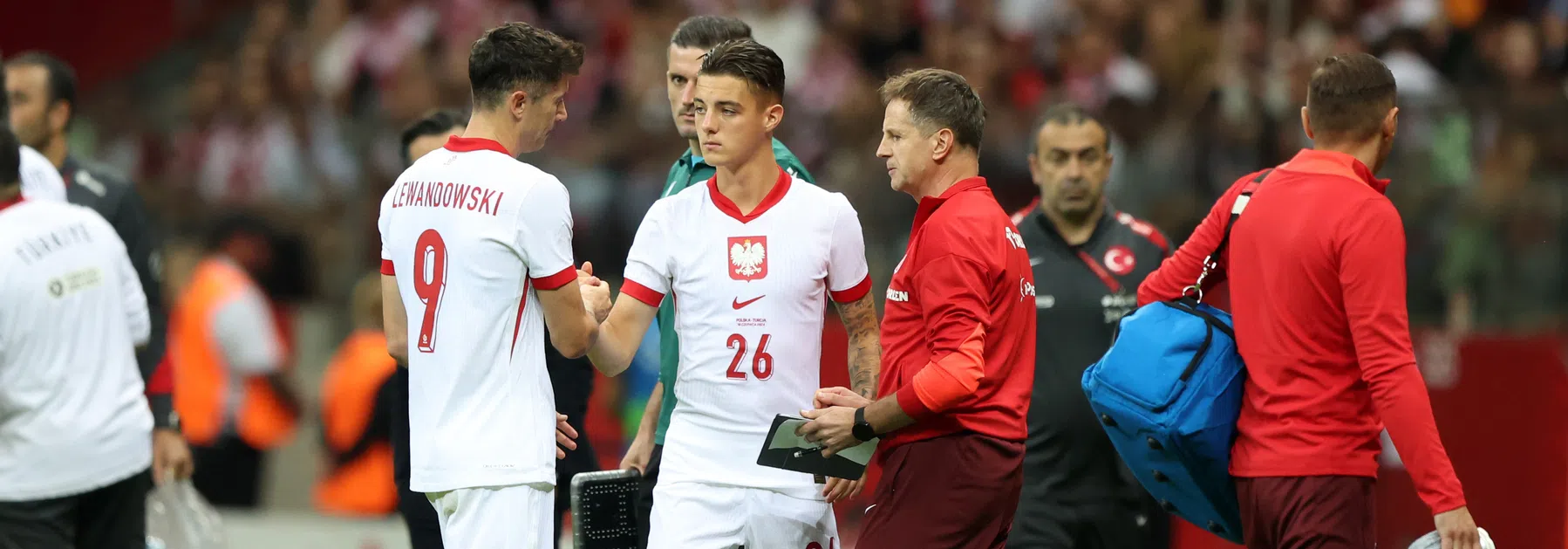 Polen bondscoach Michal Probierz over blessure Robert Lewandowski