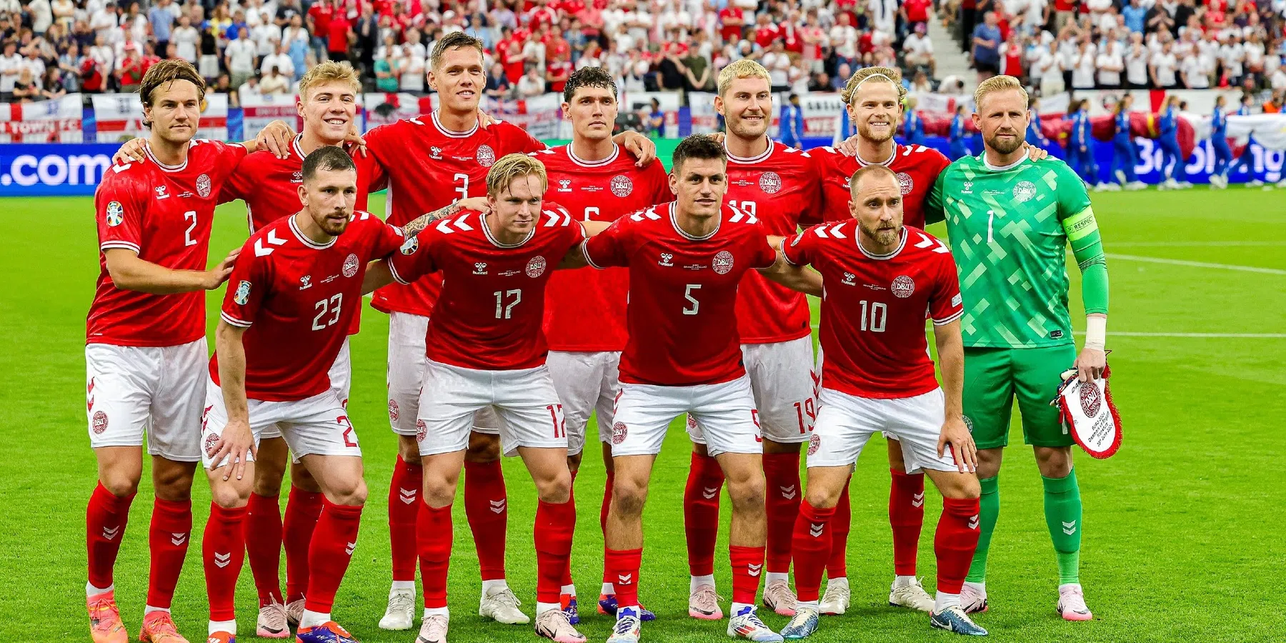 Vermoedelijke opstelling Denemarken tegen Duitsland op het EK 2024