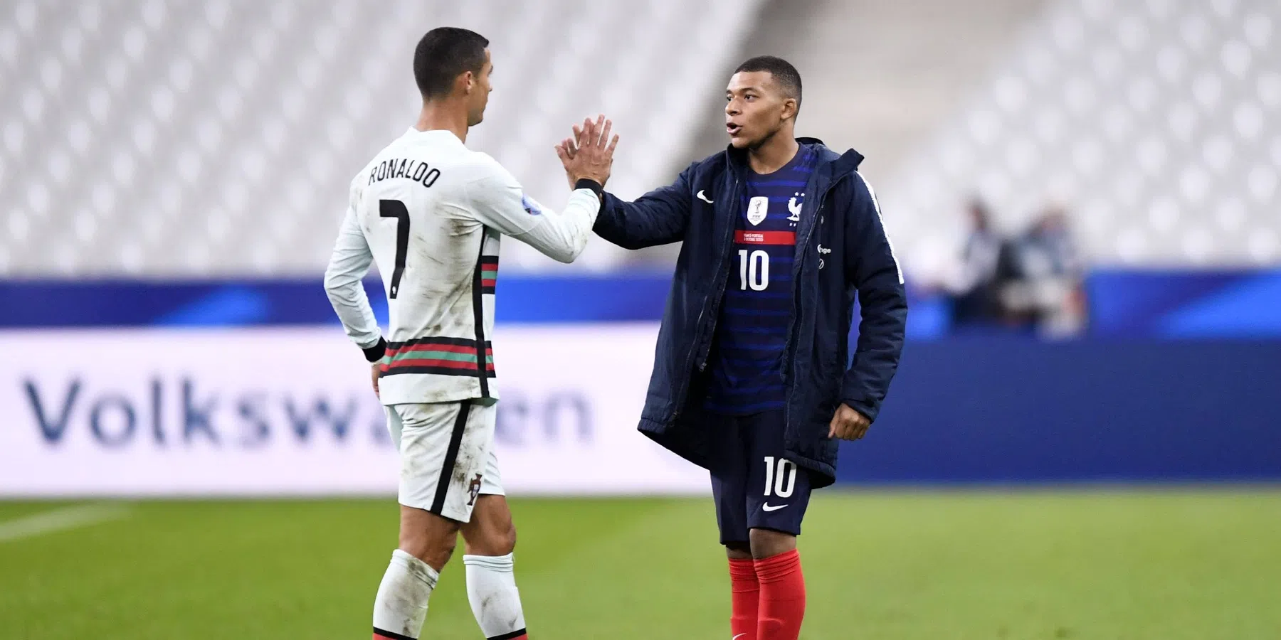 Kylian Mbappé en Cristiano Ronaldo speelden pas vier keer tegen elkaar