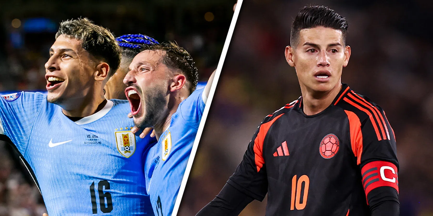 Waar is Uruguay - Colombia te zien?