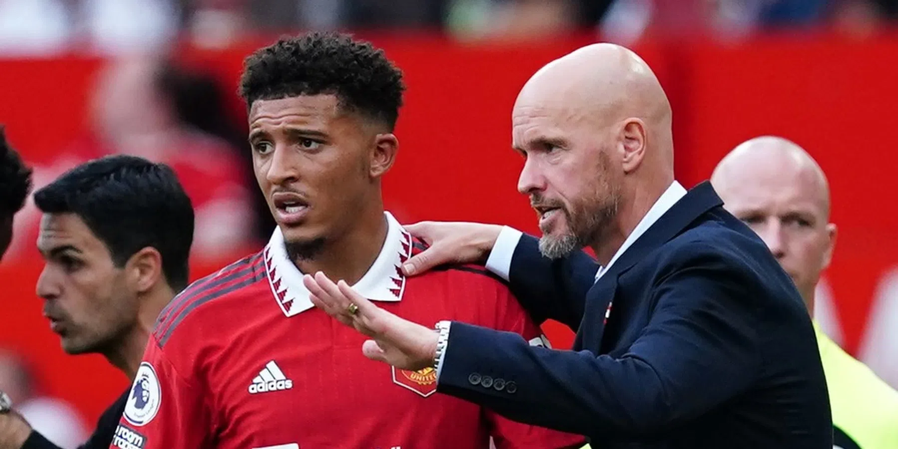 Dit zegt Erik ten Hag over zijn bijgelegd conflict met Jadon Sancho