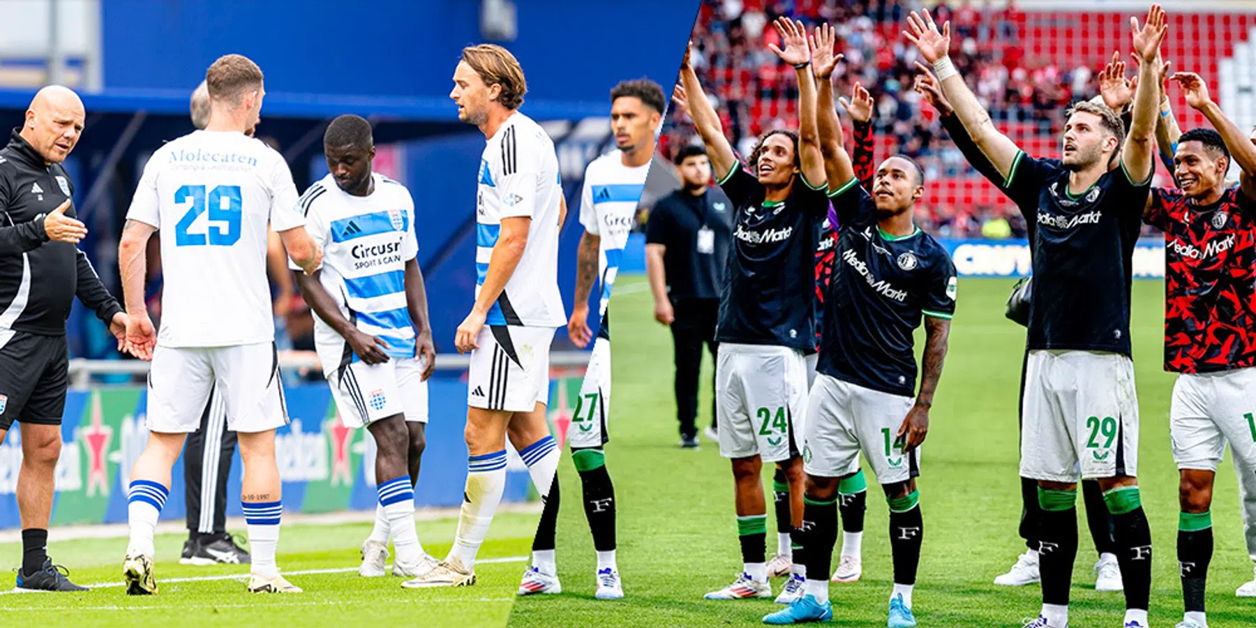 Waar en hoe laat wordt PEC Zwolle - Feyenoord in de Eredivisie uitgezonden?