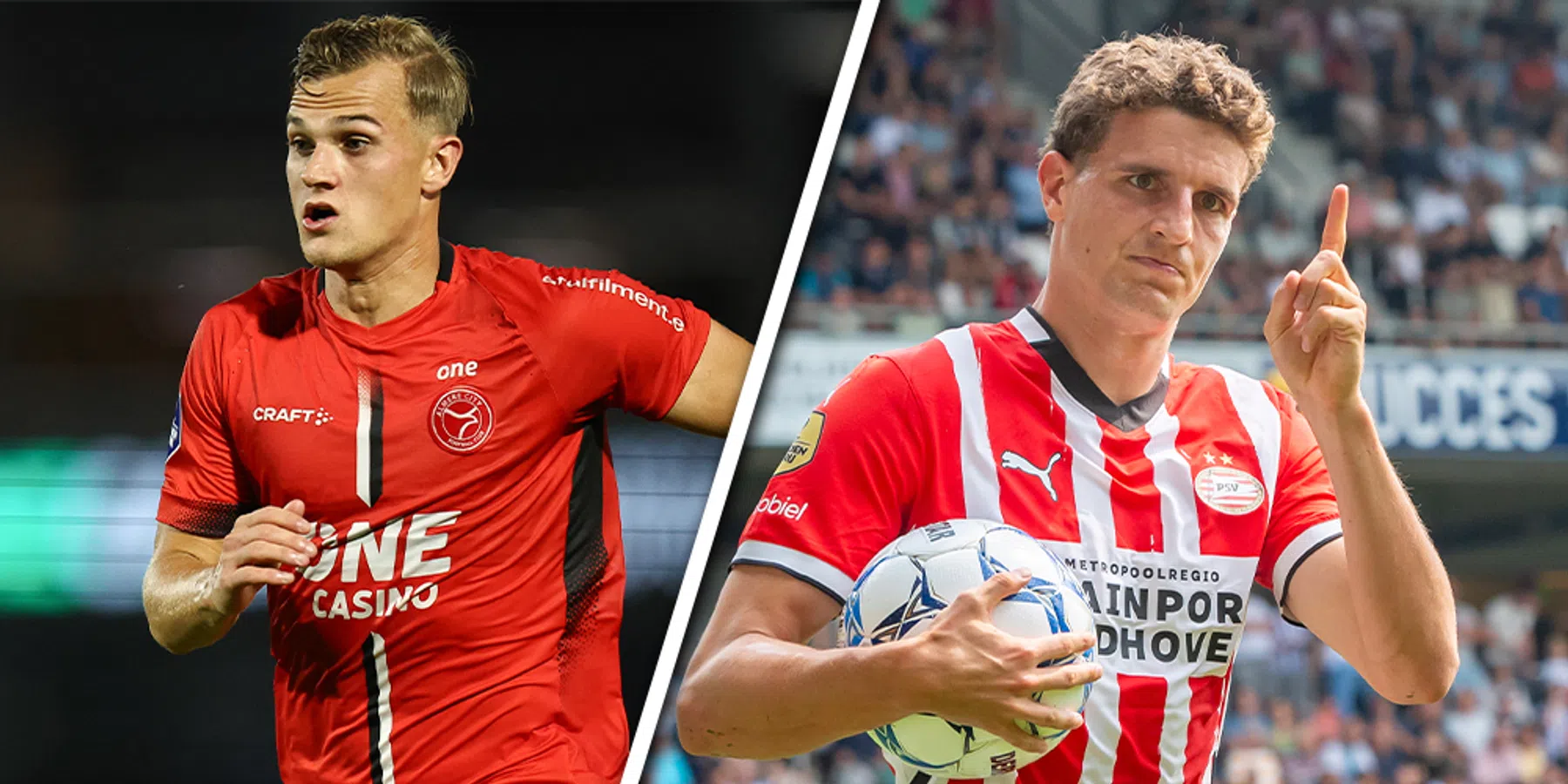 Waar is Almere City - PSV te zien?