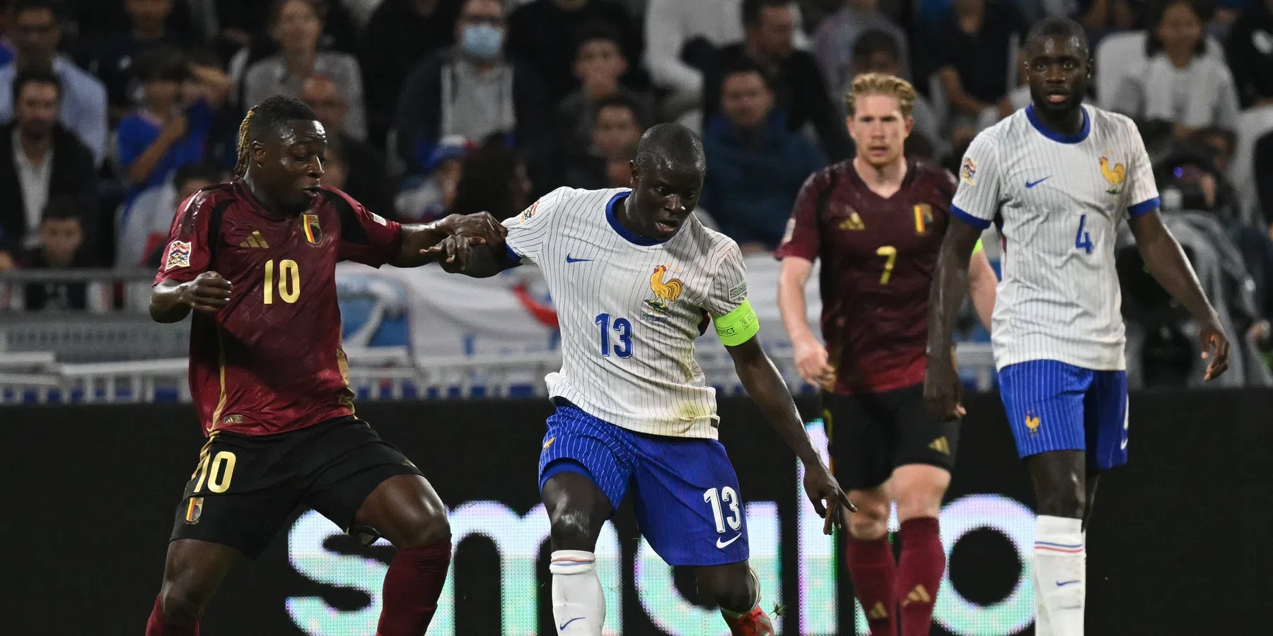 Frankrijk verslaat België in spannend Nations League-duel