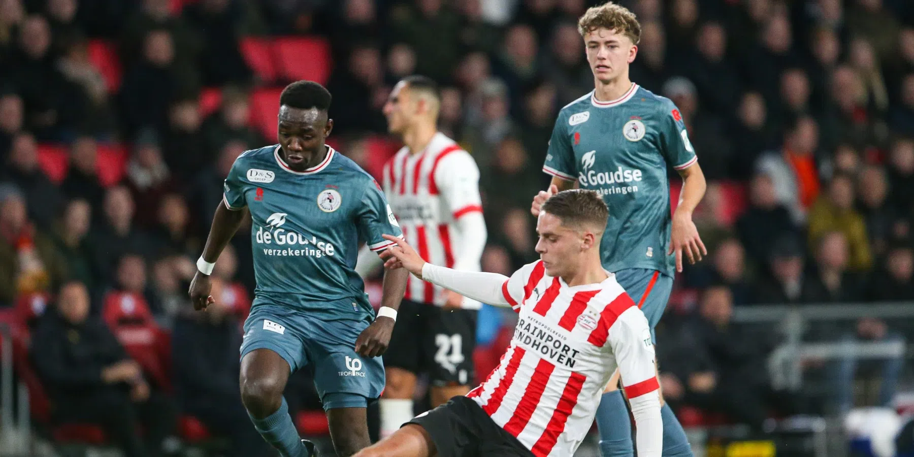 Dit is de laatste keer dat Sparta wist te winnen op bezoek bij PSV