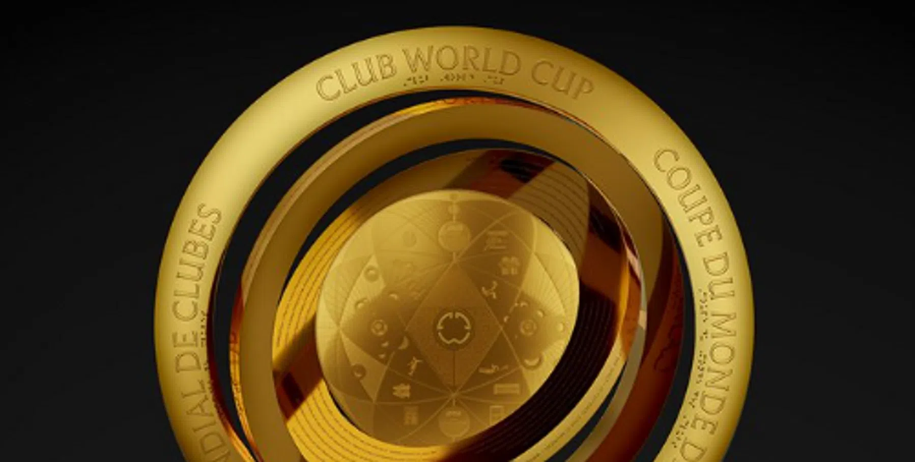 Zo ziet de beker van de FIFA Club World Cup eruit