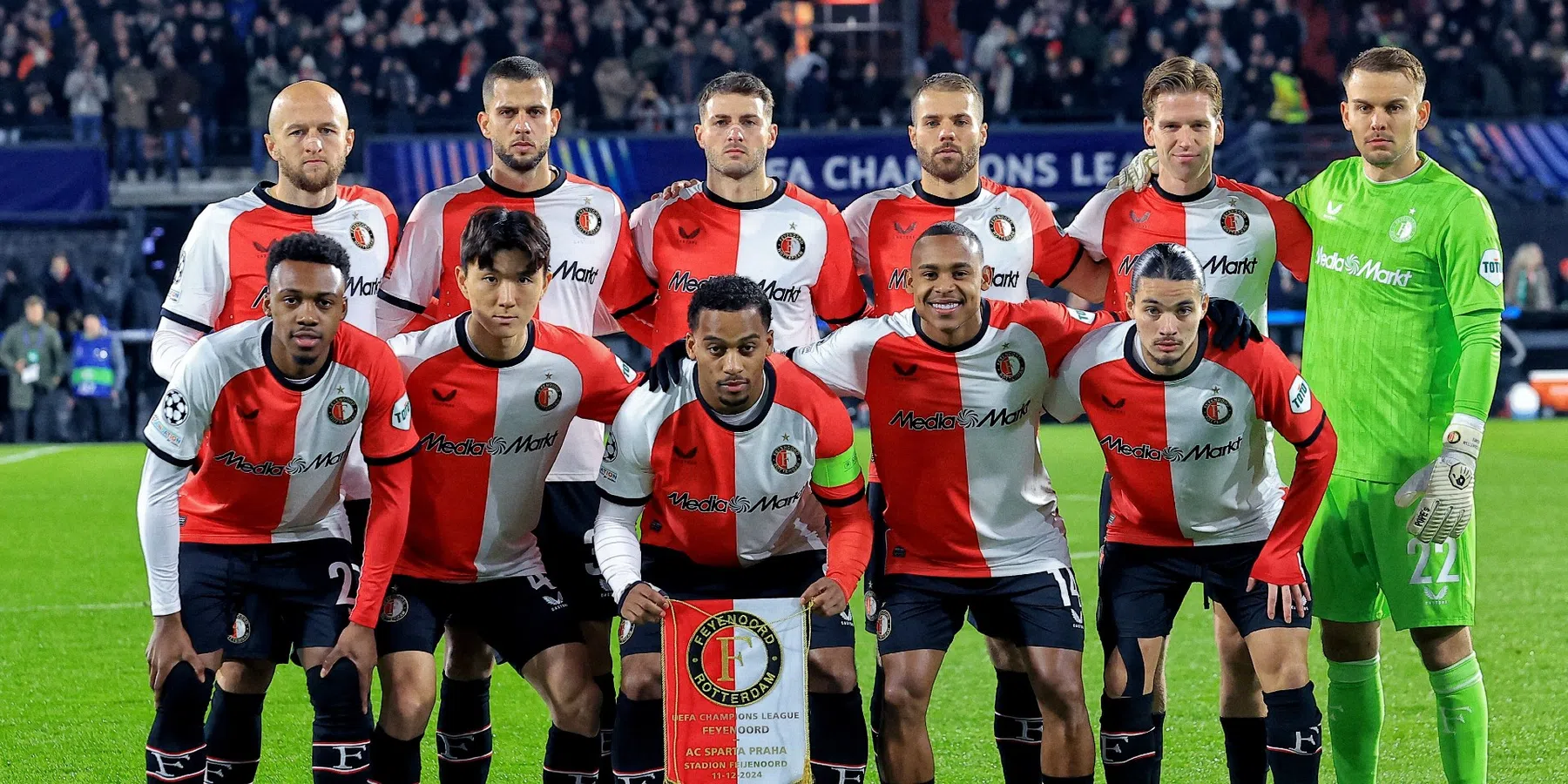 Feyenoord wint van Sparta Praag en zet stap richting CL knock-out | VN