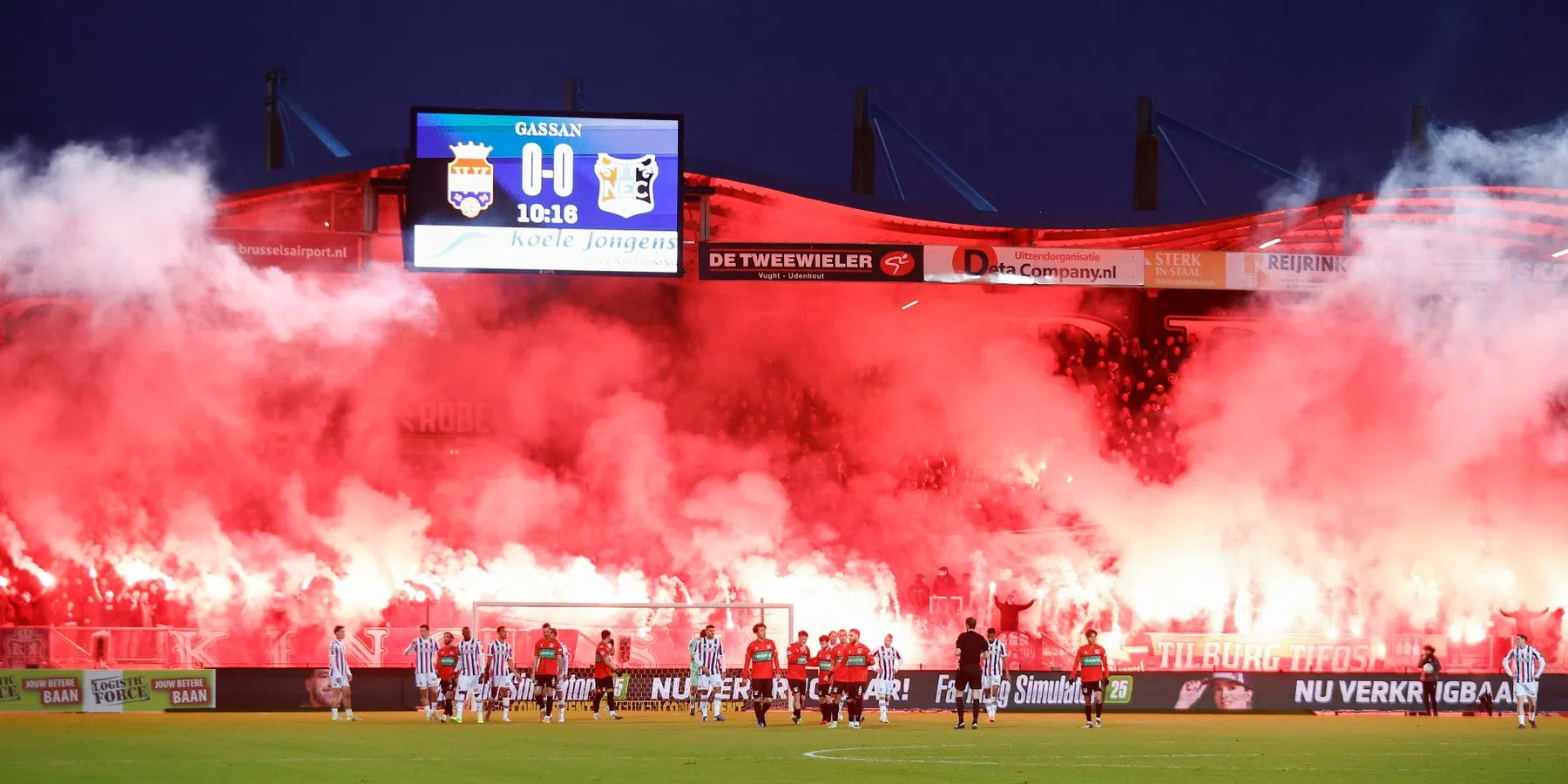 EOD ontmantelt zwaar vuurwerk bij Willem II-stadion na tip – VN