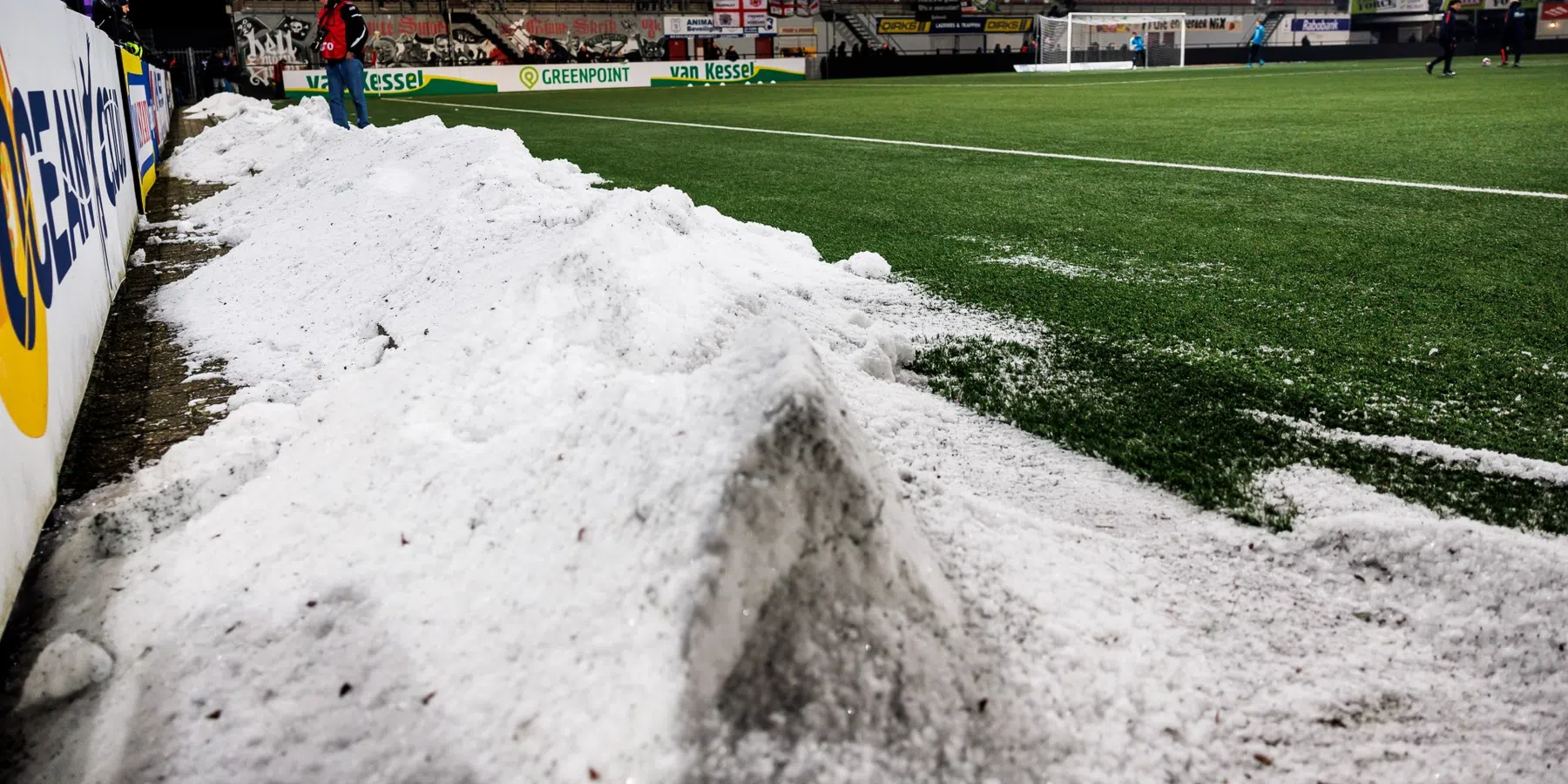 KNVB last KKD-wedstrijd tussen Roda JC en Cambuur af vanwege sneeuwval 