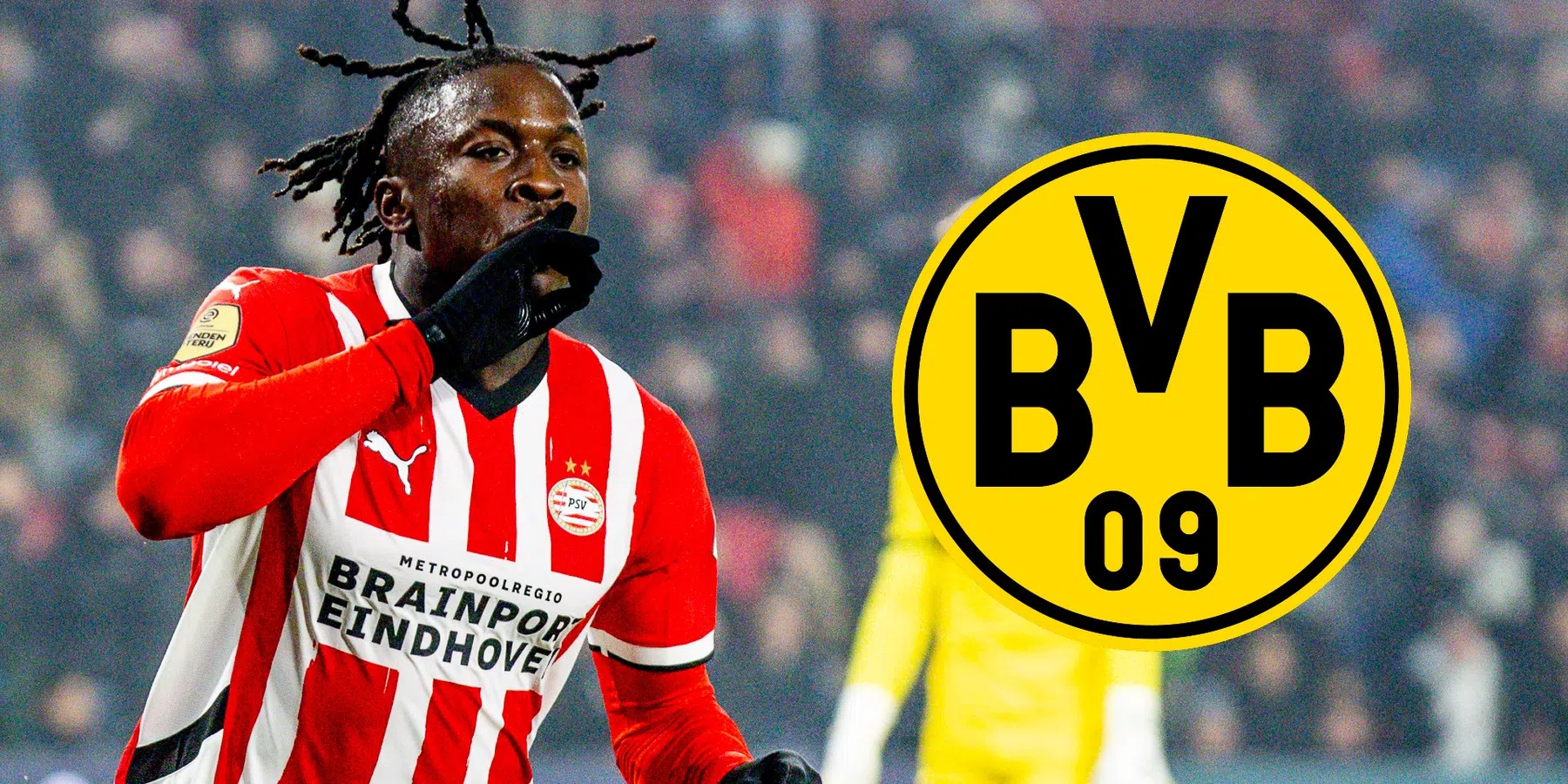 Borussia Dortmund volgt PSV-aanvaller Johan Bakayoko op de voet