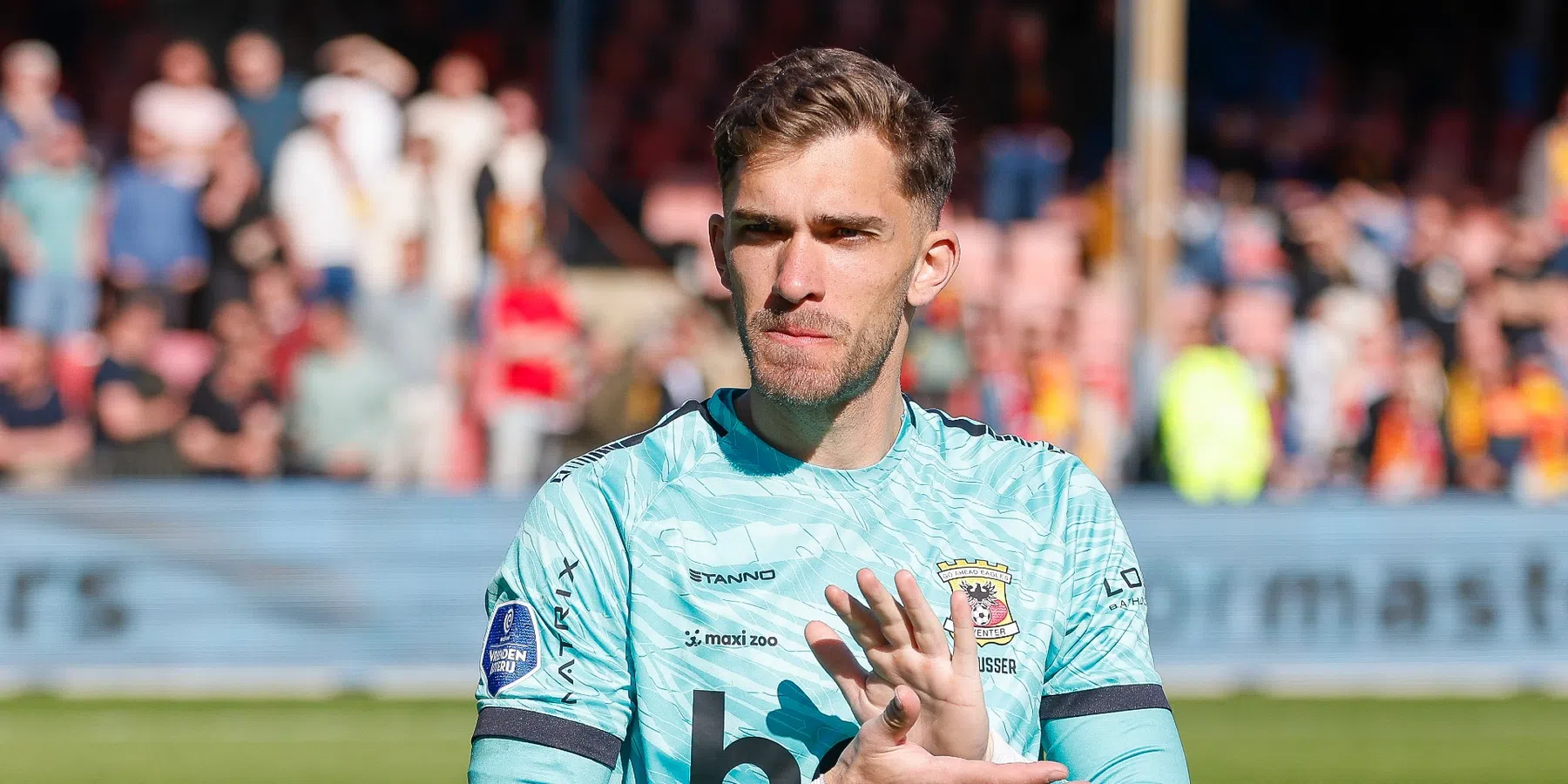 Dit is Jari De Busser, de Belgische doelman en bekerheld van Go Ahead Eagles