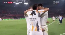 De Jong veroorzaakt vrije trap, Mbappé profiteert en maakt de 1-1 voor Real