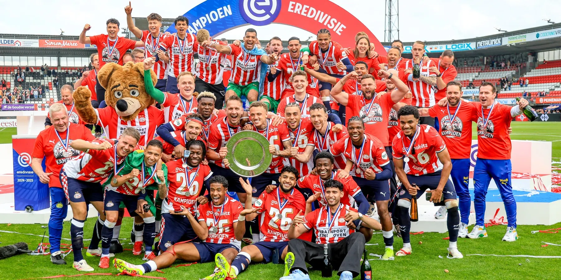 PSV viert 26ste landstitel: dit is het programma van de huldiging in Eindhoven