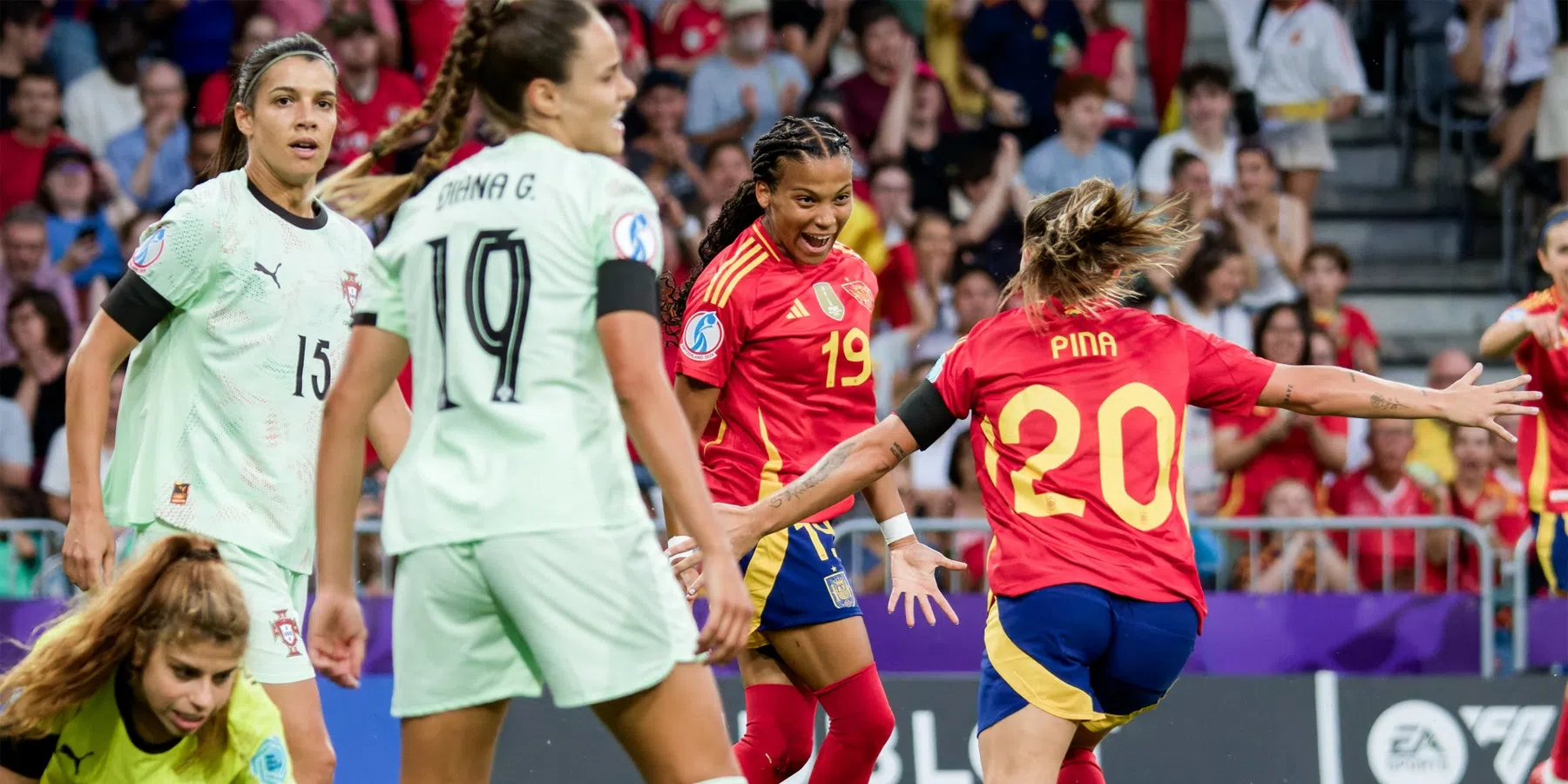 Waar en hoe laat wordt Spanje - België op het EK Vrouwen uitgezonden?