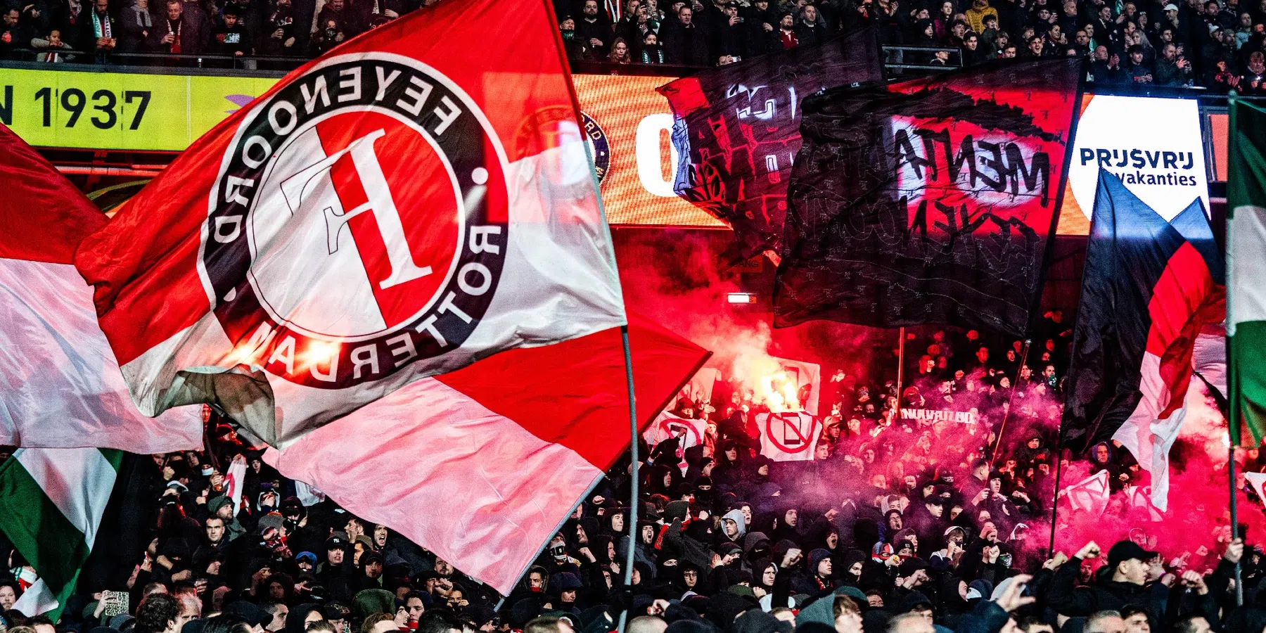 'Vuurwerkstunt Feyenoord kan gevolgen hebben, vakken leeg in Kuip tegen Celtic'