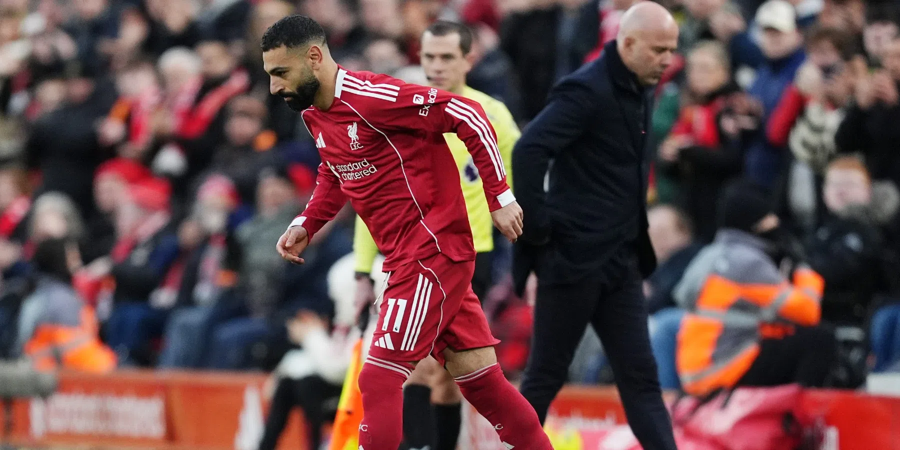 Liverpool wint van Brighton, invaller Salah met assist belangrijk 