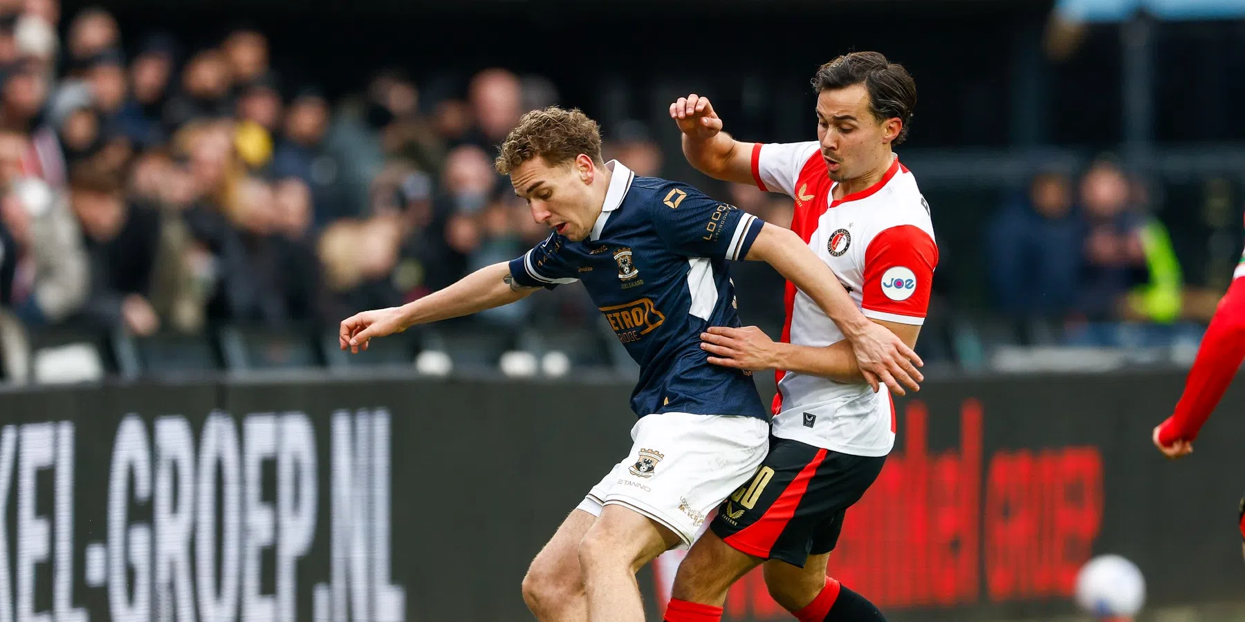Feyenoord wint nipt van Go Ahead Eagles