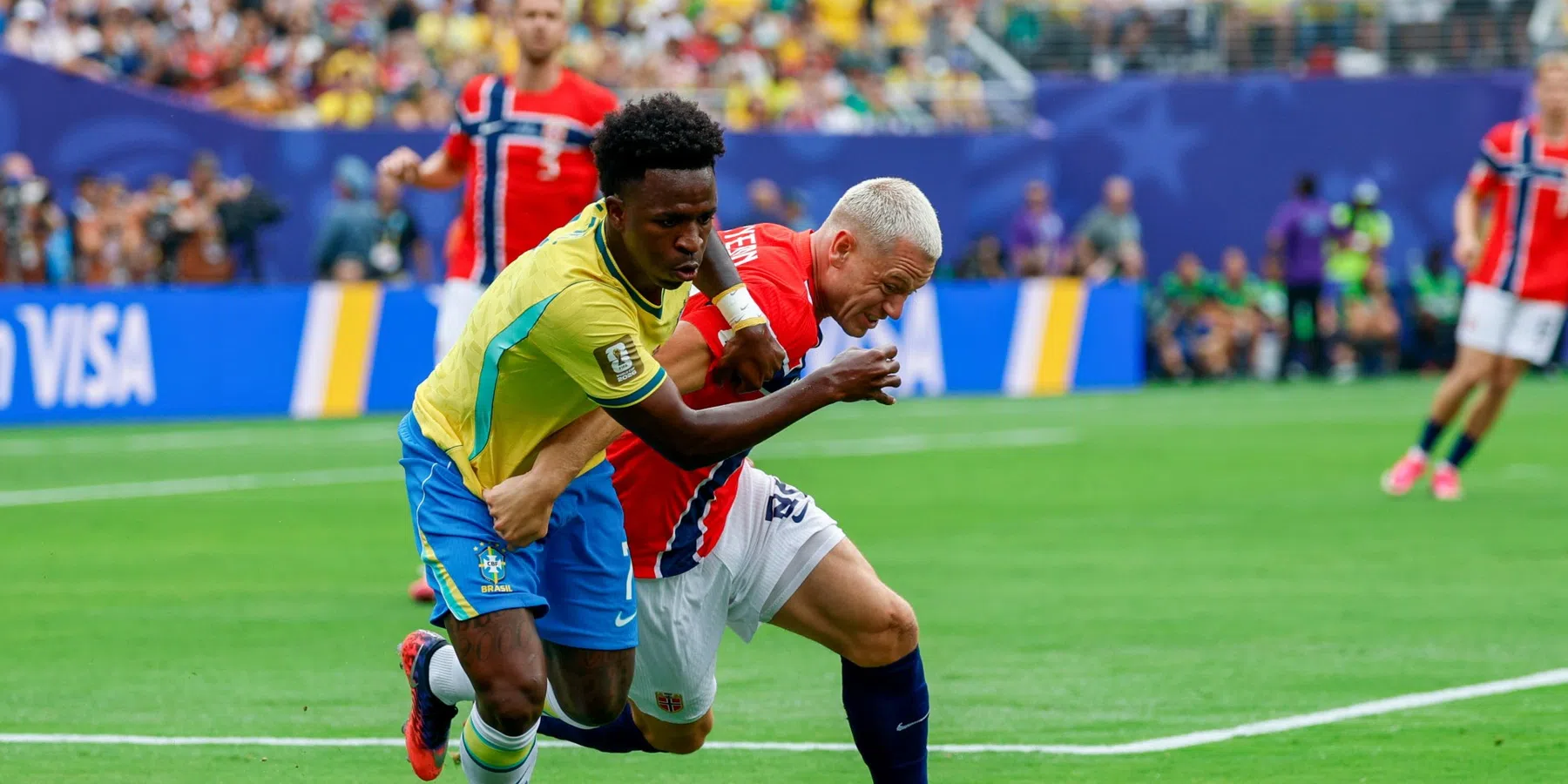 Noorwegen bedankt goudhaantje Haaland en schakelt Brazilië verrassend uit op WK