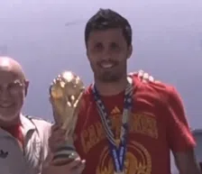 WK-beker arriveert in Spanje: groots onthaal voor de wereldkampioen