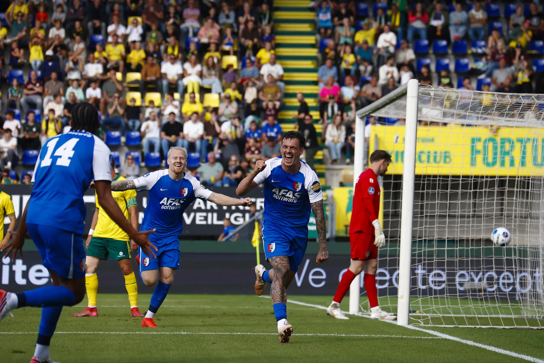 AZ blijft foutloos na moeizame zege op Fortuna Sittard