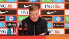 Thumbnail for article: Koeman grapt tijdens persconferentie: 'Anders had ik thuis kunnen blijven'